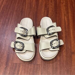 Anthropologie Buck Slide Sandals